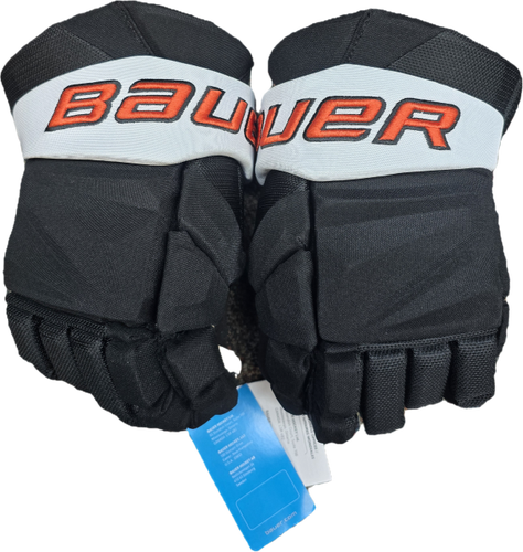 Bauer Vapor Hyperlite Pro Custom Pro Stock Hockey Gloves 14" NHL Flyers New TES (14411)