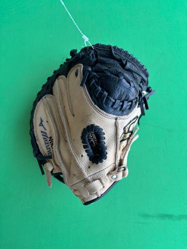 Black Mizuno Prospect Series PowerClose RH Catcher's Baseball Glove 32.5"