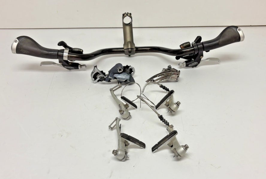 Aluminum 675mm Riser Bar Shimano 3x8 Shifters Avid V-Brakes Shimano Derailleurs