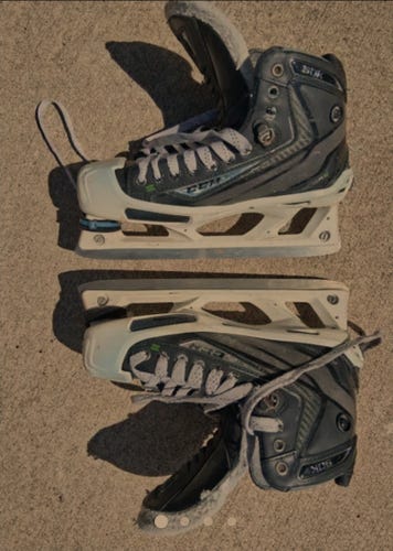 Bundle of 7 misc hockey skate pairs: player and goalie (Used)