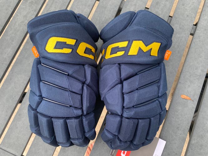 CCM JetSpeed FT1 Pro Stock Hockey Gloves 14” St Louis Blues 47179