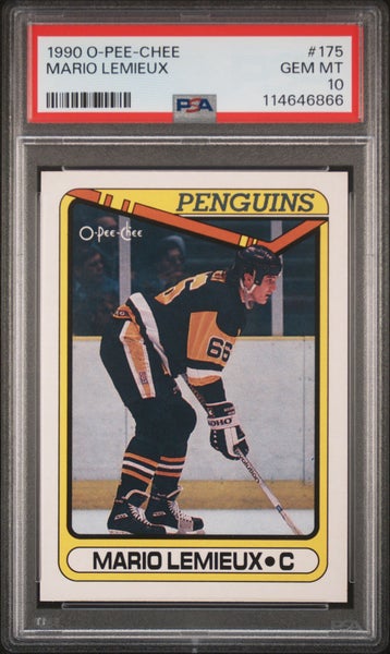 1990 O-Pee-Chee #175 Mario Lemieux PSA 10 Gem Mint