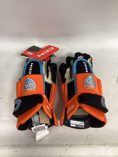 Used CCM 85C Junior Gloves Black And Orange 11" 11851-S000037749