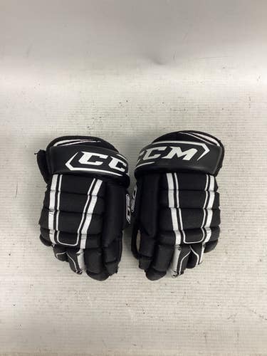 Used CCM 4R GLOVES Youth Gloves Black 8" 11851-S000037778