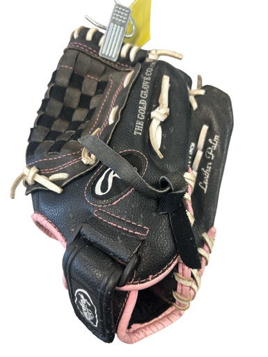 Used Rawlings FASTPITCH BB/SB Glove RH Throw Black And Pink 11 1/2" 11862-S000090612