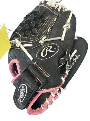 Used Rawlings FASTPITCH BB/SB Glove RH Throw Black And Pink 11 1/2" 11862-S000090611