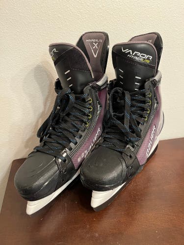 Bauer Vapor Hyperlite Pro Stock Senior Skates 10.5 Fit 2 LS Pulse TI Runners + Superfeet, Like New