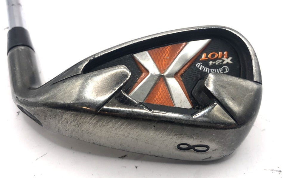 Callaway X24 Hot 8 Iron RH Uniflex Flex Steel Shaft Golf Pride MultiCompound