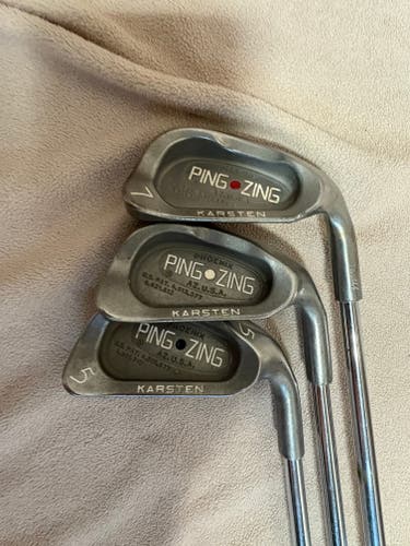 Men's Ping Zing Right Handed Iron Set Uniflex Steel Shaft (Used)
