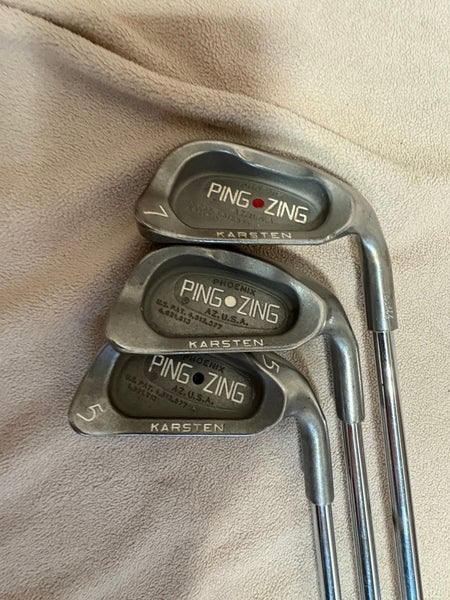 Men's Ping Zing Right Handed Iron Set Uniflex Steel Shaft (Used)
