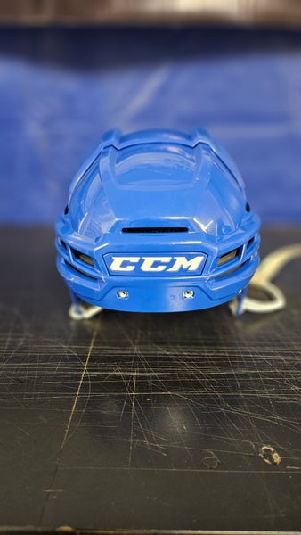 Small Blue CCM Super Tacks X Helmet Pro Stock (Used)