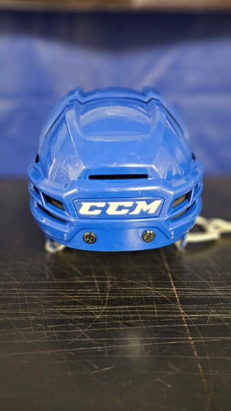 Medium Blue CCM Super Tacks X Helmet Pro Stock (Used)