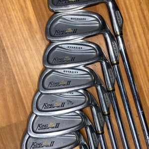 Cobra King Cobra 2 Oversize RH Iron Set Stiff Flex Steel Shaft (#4-9,PW)