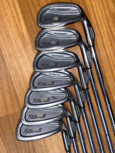 Cobra King Cobra 2 Oversize RH Iron Set Stiff Flex Steel Shaft (#4-9,PW)