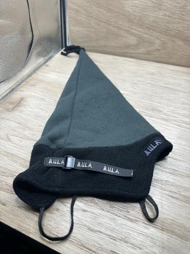 VINTAGE Bula Fleece Tassel Beanie Hat Black Green Winter Ski 90s Cone Dunce