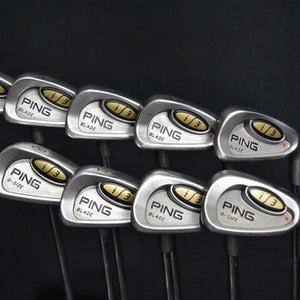 PING BLADE I3 IRONS SET 3-9, W, U IRONS STIFF FLEX, RH, SHAFT 38" (5I)