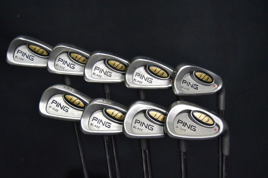 PING BLADE I3 IRONS SET 3-9, W, U IRONS STIFF FLEX, RH, SHAFT 38" (5I)