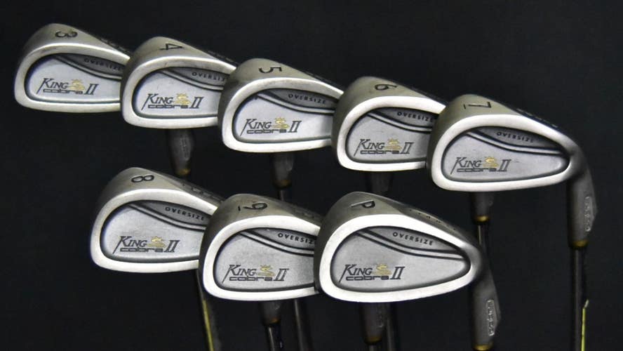 KING COBRA II OVERSIZE IRONS SET 3-9, PW IRONS REGULAR FLEX, RH, SHAFT 38" (5I)