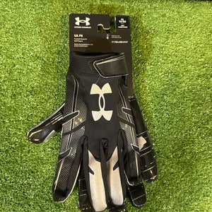 Black Adult XL Under Armour F8 Gloves (New)