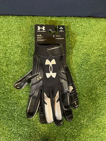 Black Adult XL Under Armour F8 Gloves (New)