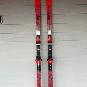 2024 Racing 182 cm Rossignol Hero Athlete GS Skis With Bindings Max Din 15 (Used)