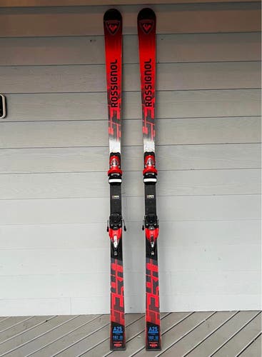 2024 Racing 182 cm Rossignol Hero Athlete GS Skis With Bindings Max Din 15 (Used)