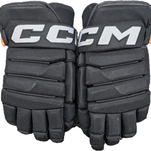 CCM HG43 Pro Stock Custom Hockey Gloves 15" Black Used (14445)
