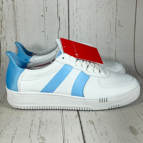 Redvanly Contender Spikeless Mens Golf Shoes White Sky Blue Size 9