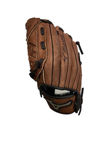 Used Mizuno POWER CLOSE BB/SB Glove LH Throw Brown 10" 11884-S000052607