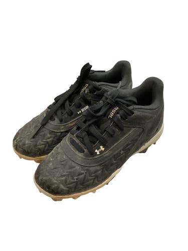 Used Under Armour BASEBALL CLEATS BB/SB Cleats Black Youth 13.0 11884-S000052561