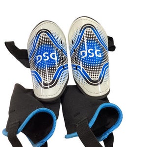 Used DSG Soccer Shin Guards Junior White SM 11347-S000255229