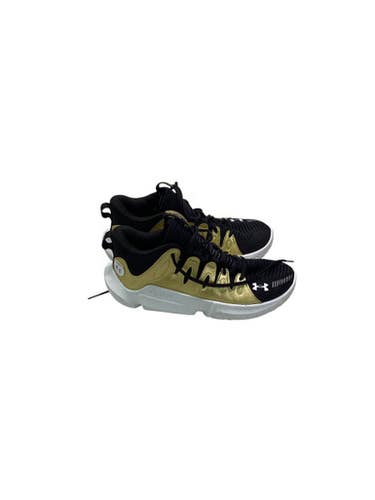 Used Under Armour BREAKTHROUGH Basketball Shoes M Black And Gold Senior 9.5 11347-S000255220