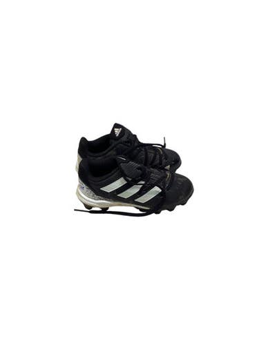 Used Adidas ADIZERO BB/SB Cleats Black And White Youth 12.0 11347-S000255219