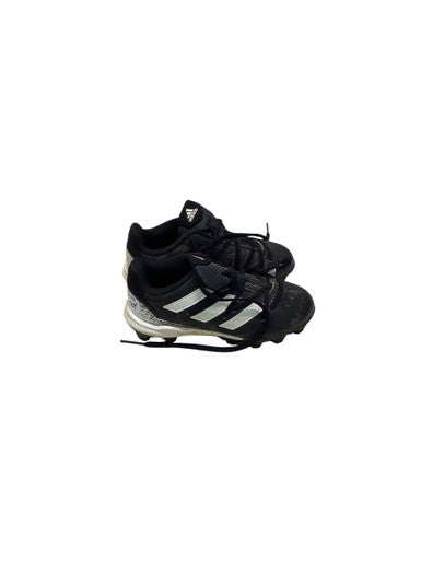 Used Adidas ADIZERO BB/SB Cleats Black And White Youth 12.0 11347-S000255219