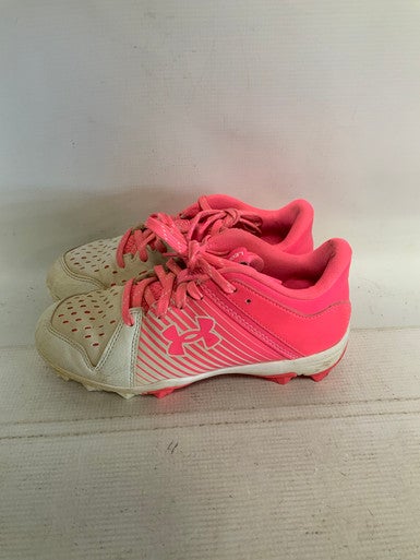 Used Under Armour LEADOFF GIRLS BB/SB Cleats Pink Junior 03.5 11823-S000034226