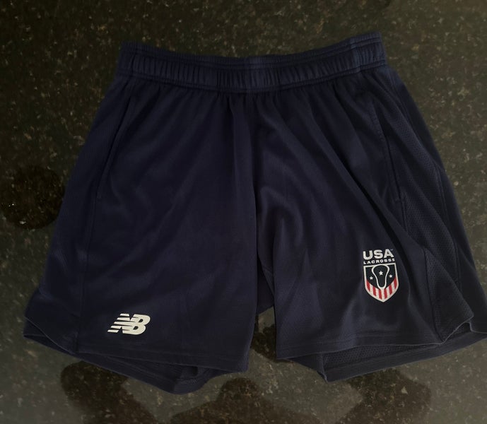 Team USA Lacrosse Shorts (Navy, Adult L)