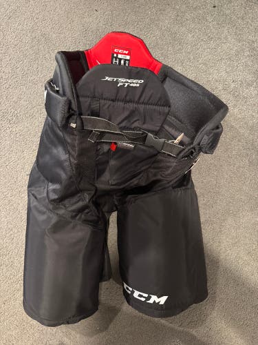Black CCM JetSpeed FT485 Hockey Pants (New) | Senior XL