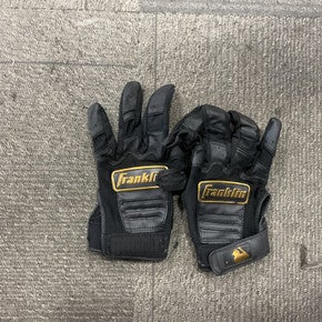 Used Franklin BB/SB Batting Gloves Black LG 11614-S000221515