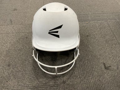 Used Easton WHITE BB/SB HELMET W/ MASK Batting Helmet w/Mask White S/M 11614-S000221514