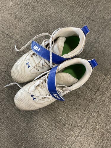 Used Under Armour BH CLEATS BB/SB Cleats White Junior 05.5 11614-S000221474