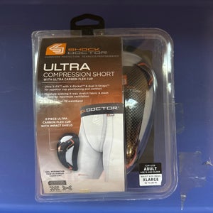 White Large/Extra Large Men's Shock Doctor Compression (New)
