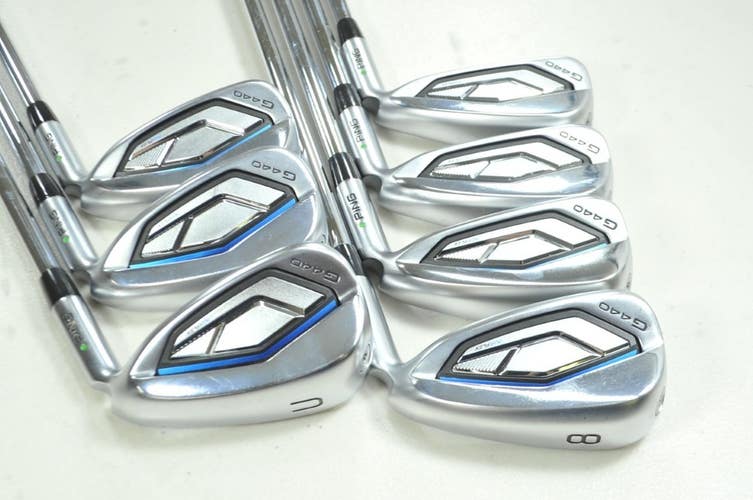 Ping G440 5-W,UW Iron Set Stiff Flex Green Dot Right AWT 3.0 Steel # 195287