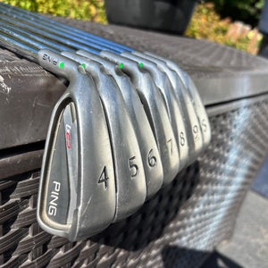 Ping G25 Left Hand Iron Set Regular Flex 7 Pieces Steel Shaft (Used) 5-9, SW