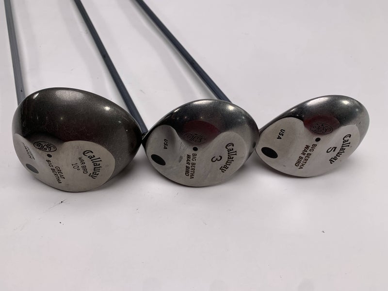Callaway Big Bertha Warbird Driver-Wood Set Driver 3 5 | 10* 15* 18* Regular RH