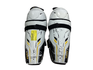 Used Bauer SUPREME S150 Junior Shin Guards White 11" 11613-S000167903