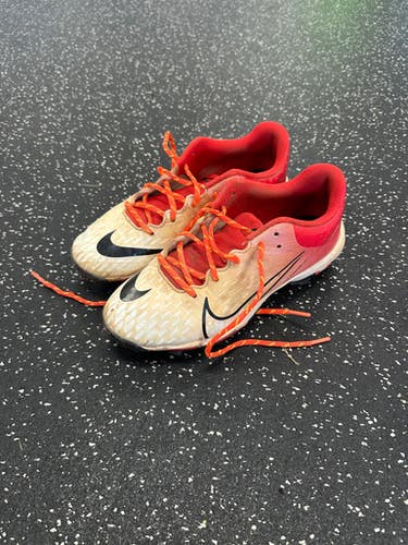 Used Nike DIAMOND BASEBALL BB/SB Cleats Red Youth 06.0 11849-S000031678