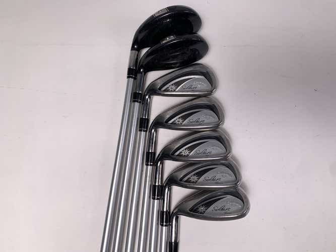 Callaway Solaire Gems Hybrid Iron Set 5-PW+SW 45g Ladies Steel Womens RH
