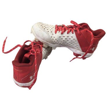 Used Under Armour BB CLEATS BB/SB Cleats Red Junior 03.5 11760-S000081971