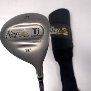 Cobra King Cobra Titanium 5 Fairway Wood 18* AutoClave Stiff Graphite Mens RH