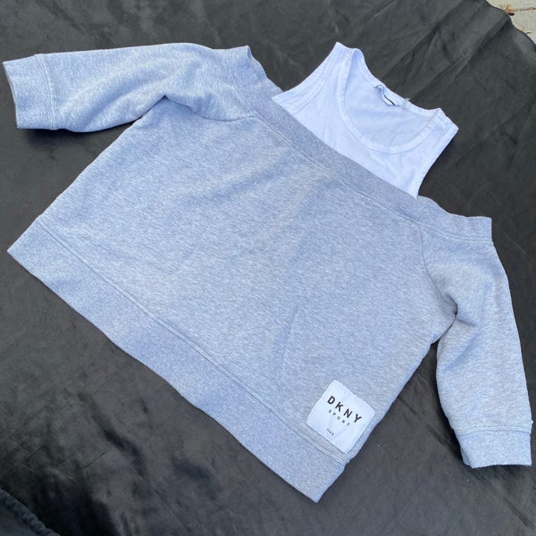 DKNY Sport Size Medium tank top attached sweater shirt